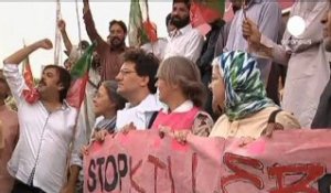 Manifestations contre les frappes américaines au Pakistan