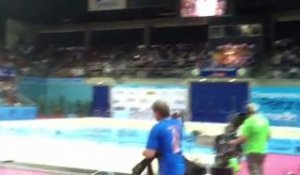 La ola dans le Palais des Sports de Marseille à l'occasion des championnats du Monde de pétanque 2012