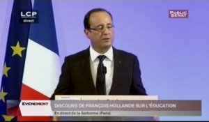 Discours de François Hollande sur l'éducation - 9 Octobre 2012