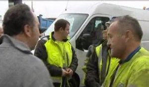 Rouen : Chantier de dérivation des  câbles de télécommunication du pont Mathilde