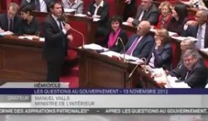 Manuel Valls à l'UMP : "Le retour du terrorisme, c'est vous" !