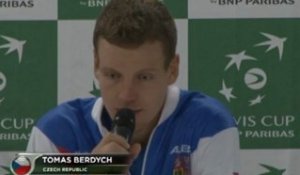 Coupe Davis - Berdych : ''Il jouait trop bien''