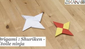 Origami : Comment faire une étoile ninja - shuriken en papier ? - HD
