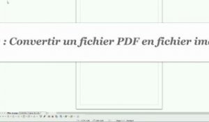 Comment convertir un fichier PDF en fichier image avec Draw ?