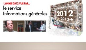 L'année 2012 vue par le service des Informations Générales du RL
