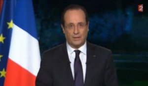 Hollande : "2013, l'année de la mobilisation de tous pour le réussir"