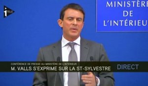 Saint-Sylvestre : 1193 véhicules incendiés selon Manuel Valls