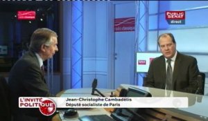 L'INVITE POLITIQUE, Jean-Christophe Cambadélis 22/01/13
