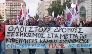 Grèce: manifestation en soutien aux employés des...