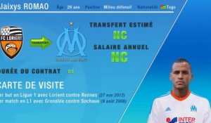 Officiel : Romao quitte Lorient pour l'OM !