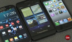 Galaxy s3, iPhone 5, BlackBerry Z10 :  premier face à face