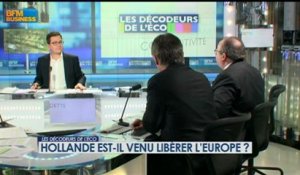Hollande est-il venu libérer l’Europe ? - 5 février - BFM : Les décodeurs de l'éco 2/5