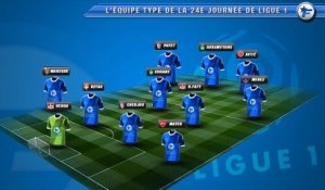 L'équipe-type de la 24e journée de Ligue 1