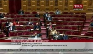 SEANCE, Vote des contrats de génération