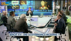 Benoit XVI : une gouvernance moderne ? - 11 février - BFM : Les décodeurs de l'éco 2/5