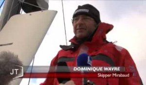 Vendée Globe : Arrivée de Dominique Wavre