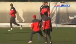 PSG / Le 1er entraînement de David Beckham - 13/02