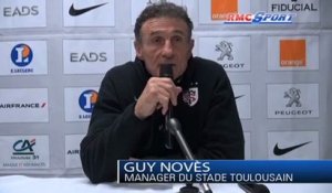 Top 14 / Les réactions de G. Novès, M. Delpoux et D. Marty après Toulouse - Perpignan - 16/02