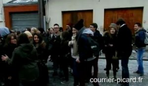 Manifestation au lycée La Ramée à Saint-Quentin