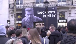 David Beckham met le feu aux Champs-Élysées !