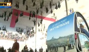 Marseille: inauguration du Vieux-Port partiellement piéton - 02/03