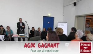 AGDE - 2013 - Politique - Le premier oral d’Henri COUQUET et d'AGDE GAGNANT