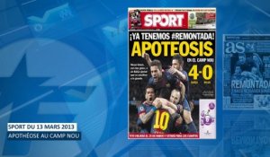 La presse européenne s'enflamme pour le Barça et Messi !