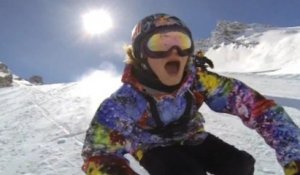 Kaya Turski - Ski Slopestyle Course Preview - Winter X-Games - Tignes - 2013