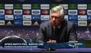 PSG- Barcelone : Carlo Ancelotti / après match