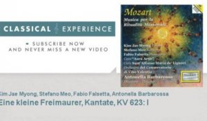 Wolfgang Amadeus Mozart : Eine kleine Freimaurer, Kantate, KV 623: I