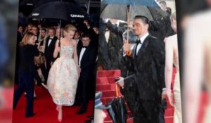 Nicole Kidman et Leonardo DiCaprio sous la pluie au Festival du Film de Cannes