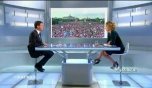 Valls : "Un million de personnes" à la Manif pour tous, "ça n'a aucun sens"