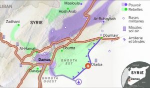 Carte animée : comprendre la bataille de Damas en 3 minutes