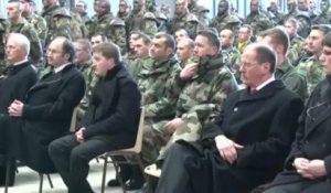 1er RHC : visite du ministre de la Défense - mars 2011