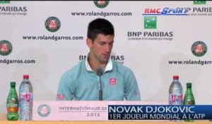 Roland Garros / Djokovic respecte Nadal - 05/06