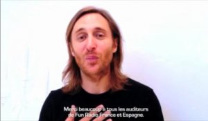 Message de David Guetta pour les Fun Radio Dance Event