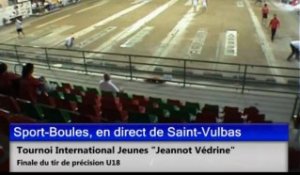 Finale tir de précision U18, Tournoi International Jeannot Védrine, Sport-Boules, Saint-Vulbas 2013