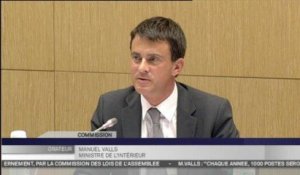 Travaux en commission : Audition de Manuel Valls, ministre de l'Intérieur