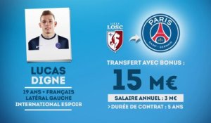 Officiel : Lucas Digne signe au PSG !