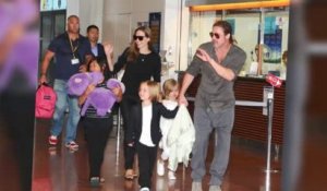 Brad Pitt, Angelina Jolie et leurs enfants ont l'air heureux au Japon