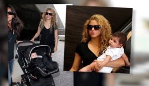 Shakira est radieuse avec son bébé Milan à l'aéroport de Los Angeles