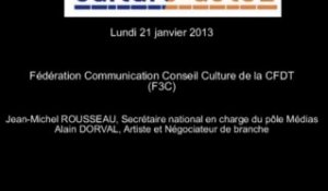 Mission Culture-acte2 | Audition de la Fédération Communication Conseil Culture de la CFDT (F3C) [