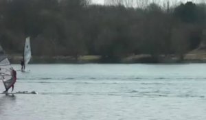 Régate de planchistes au Lac du Héron de Villeneuve-d'Ascq. (07/04/13)