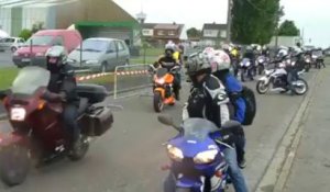 Aulnoye-Aymeries: les motards rendent hommage à la petite Typhaine