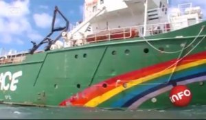 Greenpeace et Mélanie Laurent font escale à Boulogne