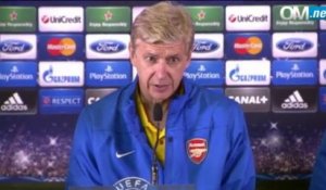 Arsène Wenger en conférence de presse avant OM-Arsenal