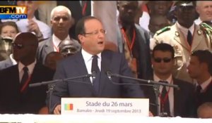 François Hollande au Mali: "C'était notre devoir de venir vous aider" - 19/09