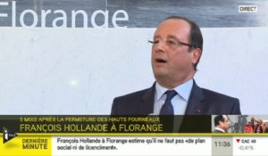 François Hollande : "Je viendrai chaque année à Florange"