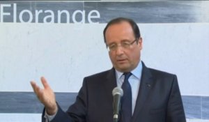 Hollande promet de venir "chaque année" à Florange