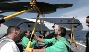 Caméra embarquée - Checking hélicoptère - Amarrage et pliage des pales